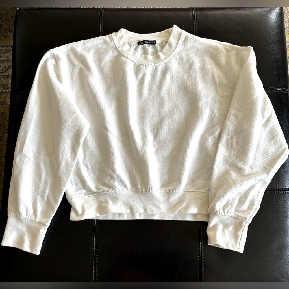 Zara cropped sweatshirt